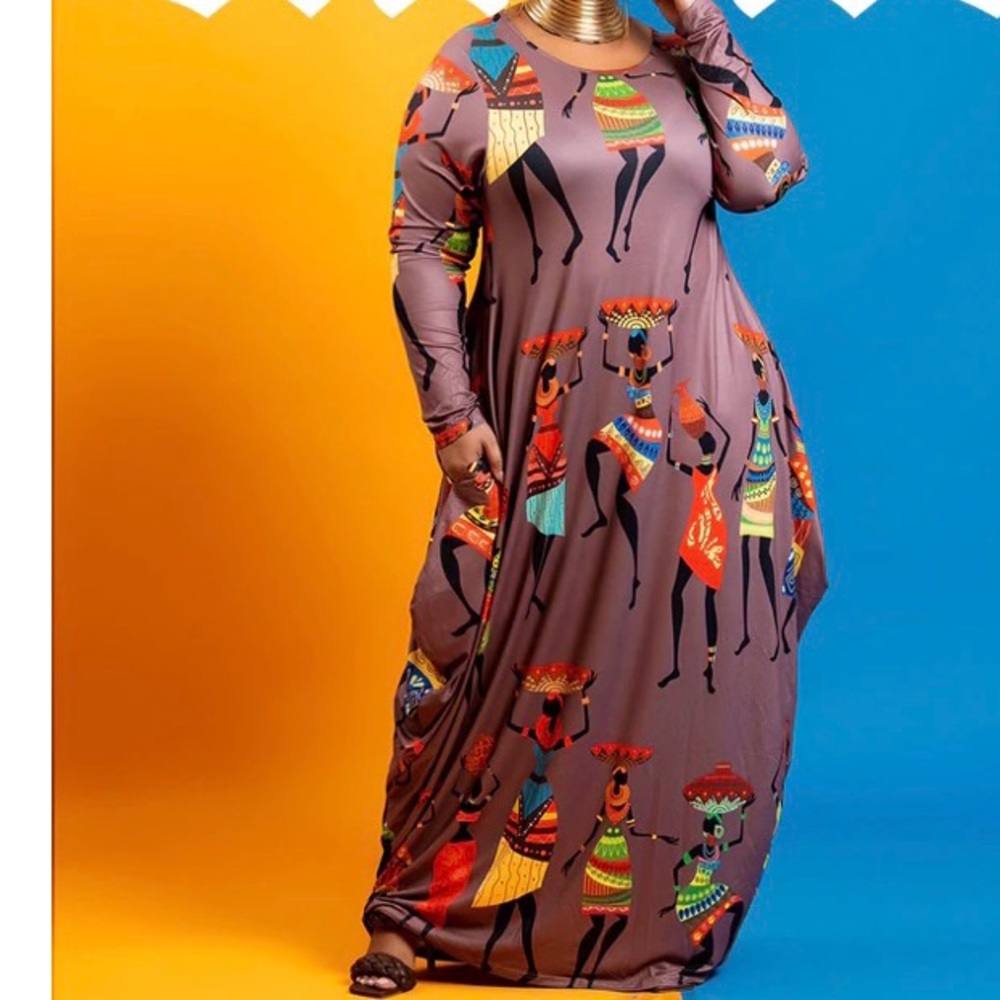 Tribal print maxi